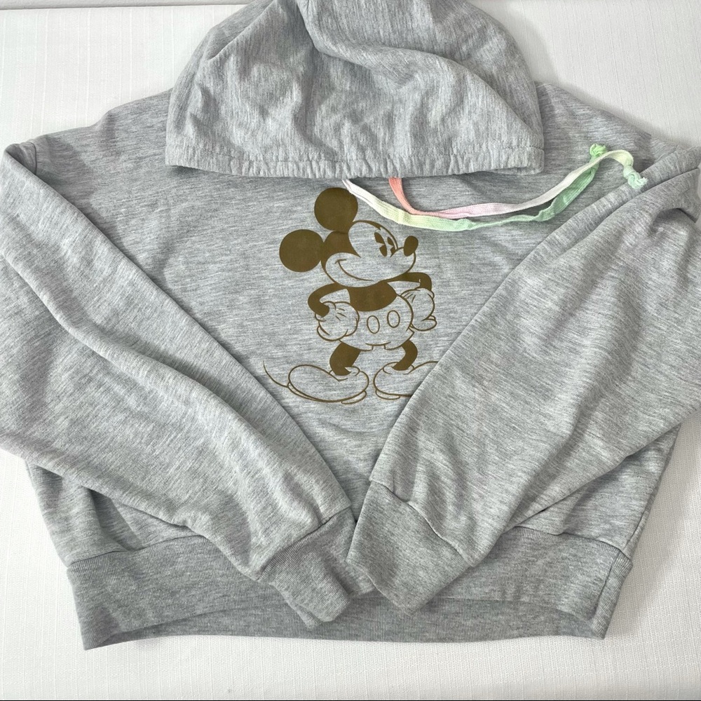 Disney | Mickey Mouse Hoodie | Multicolor Strings | Gray | Grey | Girls Hoodie